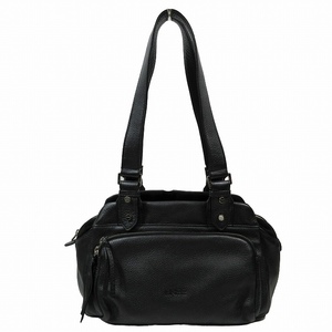 b Lee BREE Boston handbag semi shoulder tote bag leather bag black black /4^B10 men's lady's 