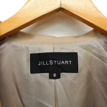 ジルスチュアート JILL STUART ジャケット アウター 総裏地 ギャザー 無地 七分袖 S ベージュ /NT10 レディース_画像3