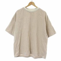 THING FABRICS TF Lose T-Shirt Short Pants セットアップ Tシャツ ショートパンツ イージー 1 M ベージュTFIN-2002 TFBT-2005_画像2