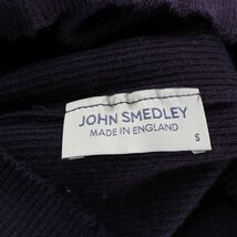 ジョンスメドレー JOHN SMEDLEY ニット カットソー ウール タートルネック リブ 長袖 S 紫 パープル /YI19 レディース_画像8