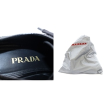 プラダ PRADA プラットフォームシューズ ローファー レザー ウィングチップ 34.5 21.5cm 黒 ブラック /YB レディース_画像9