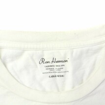 ロンハーマン Ron Herman Basic Wide Long Sleeve Tee Tシャツ カットソー 長袖 クルーネック L 白 ホワイト /XZ ■GY03 メンズ_画像8