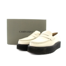 カミナンド caminando 23SS PLATFORM LOAFERS ローファー プラットフォーム レザー 8 25cm 白 ホワイト /AK23 レディース_画像8