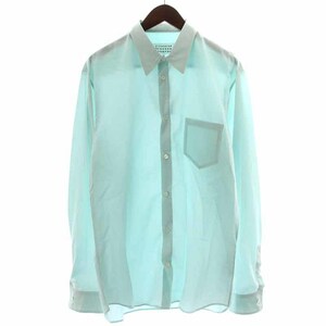 メゾンマルジェラ 10 Maison Margiela 10 19SS カジュアルシャツ ポケット 長袖 42 XL 緑 グリーン /YI25 メンズ