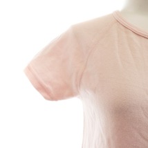 ハリウッドランチマーケット HOLLYWOOD RANCH MARKET Tシャツ カットソー 半袖 ラウンドネック ロゴ刺繍 1 S ピンク レディース_画像6