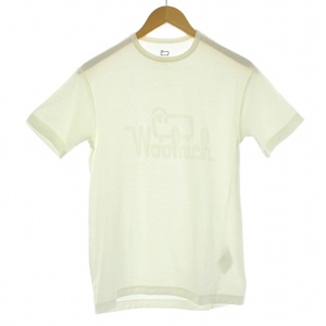 ウールリッチ WOOLRICH COMPILE SHORT SLEEVE (OLD LOGO) TEE Tシャツ カットソー 半袖 ロゴ USA XXS EU XS S 白 ホワイト WJTE0013 /KQ メ