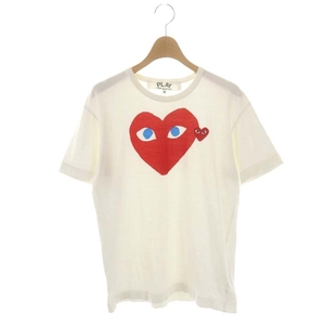 プレイコムデギャルソン PLAY COMME des GARCONS AD2012 ハートTシャツ カットソー 半袖 M 白 ホワイト /HS ■OS ■SH メンズ