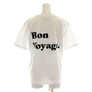 トゥモローランド TOMORROWLAND Les Petits Basics Tシャツ カットソー 半袖 クルーネック ロゴ XS 白 ホワイト 黒 ブラックの画像2