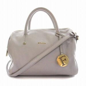 フルラ FURLA ハンドバッグ ショルダーバッグ 2WAY レザー ライトグレー /YM レディース