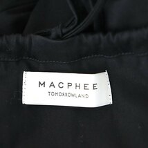 マカフィー MACPHEE トゥモローランド 21SS コットンポリエステルトリコット キャミソールワンピース マキシ丈 ロング 36 黒 ブラック /CX_画像3