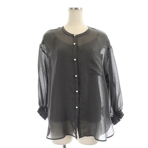  Jusglitty JUSGLITTY 21AW no color air Lee .. shirt long sleeve sia- see-through 2 gray /MF #OS lady's 