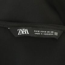 ザラ ZARA サテンキャミソールワンピース キャミワンピース ロング S ダークブラウン /DF ■OS ■SH レディース_画像3