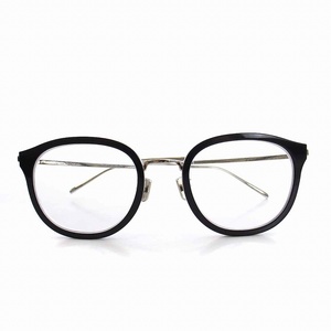 ベルルッティ Berluti メガネ 眼鏡 度入り 52□22 150 黒 ブラック シルバー BL50008U /YM レディース