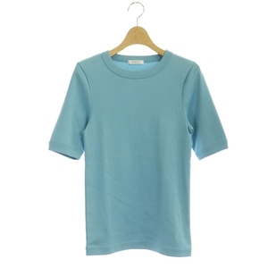  McAfee MACPHEE Tomorrowland silky f rice half sleeve pull over T-shirt cut and sewn . minute sleeve plain cotton S light blue 