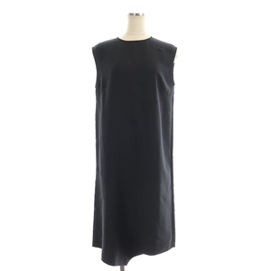  unused goods Dress Terior DRESSTERIOR no sleeve One-piece long mi leak height 00 black black /MI #OS lady's 