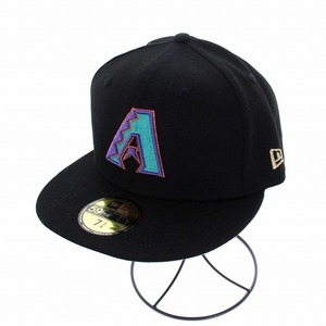 NEW ERA 59FIFTY Laurel アリゾナ・ダイヤモンドバックス ブラック ケリーアンダーバイザー ベースボールキャップ 野球帽 58.7cm 黒