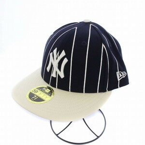 ニューエラ NEW ERA LP59FIFTY MLB 2-Tone ニューヨーク・ヤンキース ベースボールキャップ 野球帽 58.7cm 紺 白