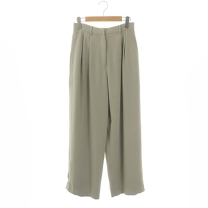 クラネ CLANE 23SS BASIC TUCK PANTS ベーシック タック パンツ スラックス ワイド 1 ミントグレー /HS ■OS レディース