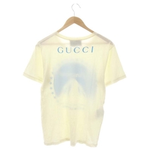 グッチ GUCCI Paramount Pictures Tシャツ カットソー 半袖 ロゴ XS アイボリー ブルー /DF ■OS メンズ_画像2