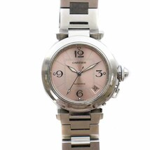 カルティエ Cartier AUTOMATIC パシャC 腕時計 自動巻き 3針 ピンク シルバー色 W31075M7 /YI42 ■OH メンズ レディース_画像1