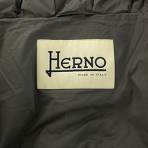 ヘルノ HERNO 19AW ダウンコート アウター ミドル ハイネック ウール 46 XL グレー /YT レディース_画像4