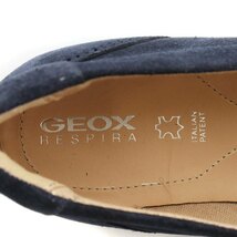 ジェオックス GEOX モカシン ローファー フラットシューズ ラウンドトゥ スエード 36.5 23.5cm 紺 ネイビー D92DNA ■GY19 /MQ レディース_画像7