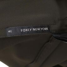 フォクシーニューヨーク FOXEY NEW YORK ノースリーブワンピース ミモレ丈 ロング 40 ダークブラウン 30890 /HS ■OS レディース_画像3