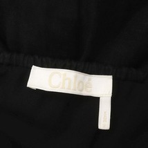 クロエ CHLOE リネンタイバックドレス ワンピース キャミワンピース ロング 34 黒 ブラック /DF ■OS レディース_画像3