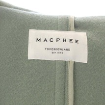 マカフィー MACPHEE トゥモローランド ウールメルトン ダッフルコート ロング アウター 34 スモークグリーン /MI ■OS レディース_画像3