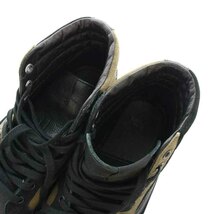 バンズ Engineered Garments OG スケートハイ LX OG SK8 HI LX スニーカー シューズ ハイカット レザー US8.5 26.5cm 黒 カーキ_画像4