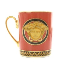 ヴェルサーチ ヴェルサーチェ VERSACE メデューサ 食器 カップ ソーサー 2客セット 陶器 ゴールド色 黒 ブラック 赤_画像3