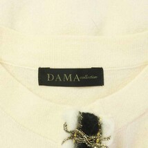 ダーマコレクション dama collection カーディガン ニット ウール カシミヤ混 長袖 S アイボリー /AT8 レディース_画像4