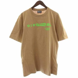 ディーゼル DIESEL T-JUST-G9 Tシャツ カットソー プリント 半袖 L 茶 ブラウン /YI3 メンズ