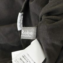 ネストローブ nest Robe UpcycleLino 天竺2WAYヘンリープルオーバー カットソー 長袖 リネン混 F ダークグレー /HK ■OS レディース_画像4