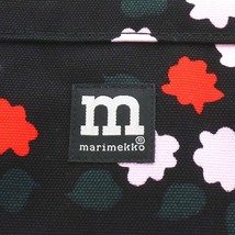 マリメッコ marimekko ショルダーバッグ ポシェット 花柄 キャンバス ピンク 赤 レッド 黒 ブラック /AN9 レディース_画像3