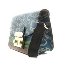 フルラ FURLA メトロポリス ショルダーバッグ ポシェット レザー 青 ブルー 緑 グリーン 茶 ブラウン /AN3 レディース_画像4