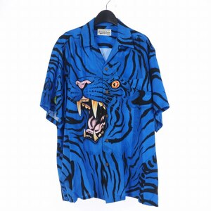  Wacko Maria WACKO MARIA ×tim Lee high TIM LEHI collaboration Hawaiian shirt aloha shirt open kala shirt animal pattern short sleeves XL TIMLE