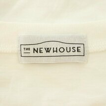ザニューハウス THE NEWHOUSE ロゴ 半袖 Tシャツ カットソー コットン S 白 黒 ホワイト ブラック /NR ■OS レディース_画像3