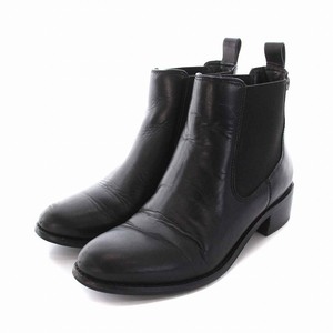 コールハーン COLE HAAN サイドゴアブーツ ショート レザー 6.5B 23.5cm 黒 ブラック /YM レディース