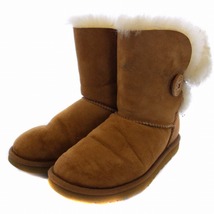 アグ オーストラリア UGG australia ベイリーボタン 2 BAILEY BUTTON 2 ムートンブーツ ショートブーツ 22cm ベージュ レディース_画像2