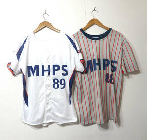 【送料無料】 三菱日立パワーシステムズ（MHPS）ベースボールシャツ、スポーツTシャツ２枚セット/