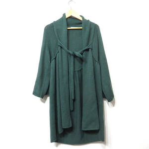 [ free shipping ]SHIPS Ships long knitted cardigan / green WOMEN*S easy . lady's 