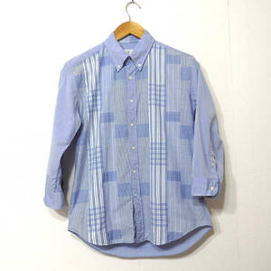 【送料無料】エディフィスBDシャツ/size４４　日本製　七分袖　EDIFICE　カジュアル