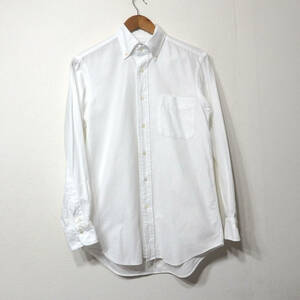 【送料無料】メーカーズシャツ鎌倉ドレスシャツ/白　袖口他傷あり　難あり　３８－８１　　LENO CLOTH　MAKER'S SHIRT KAMAKURA