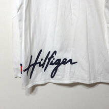 【送料無料】トミーヒルフィガーTシャツ/長袖　XLサイズ　白　TOMMY HILFIGER_画像4