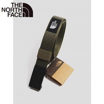 【1円〜】THE NORTH FACE(ノースフェイス)/ナイロンベルト(ミリタリーグリーン) 幅3.5cm x 125cmまでのフリーサイズです。D_画像2