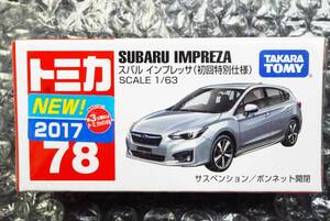 【新品】トミカ　78『スバル　インプレッサ　(初回特別仕様)』検索用/WRX S4 STI