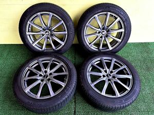 215/55R18 2018年スダットレス ピレリ　タイヤアルミセット　5穴 PCD114.3 ET+38 18×7.5J ハブ73mm