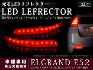 E52系エルグランド ハイウェイスター 22LEDリフレクター レッド