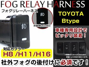 ダイハツ アトレーワゴン S320/330系 H17.5～ スイッチホール H8/H11/H16 後付 リレーハーネス付 LED フォグランプスイッチ